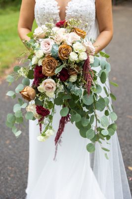 Cascading Bouquet with Amaranthus